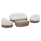 Willow 71" Upholstered Woven Patio Deep Seating Sofa