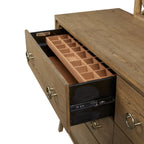 6 Drawer Dresser in Latte Finish