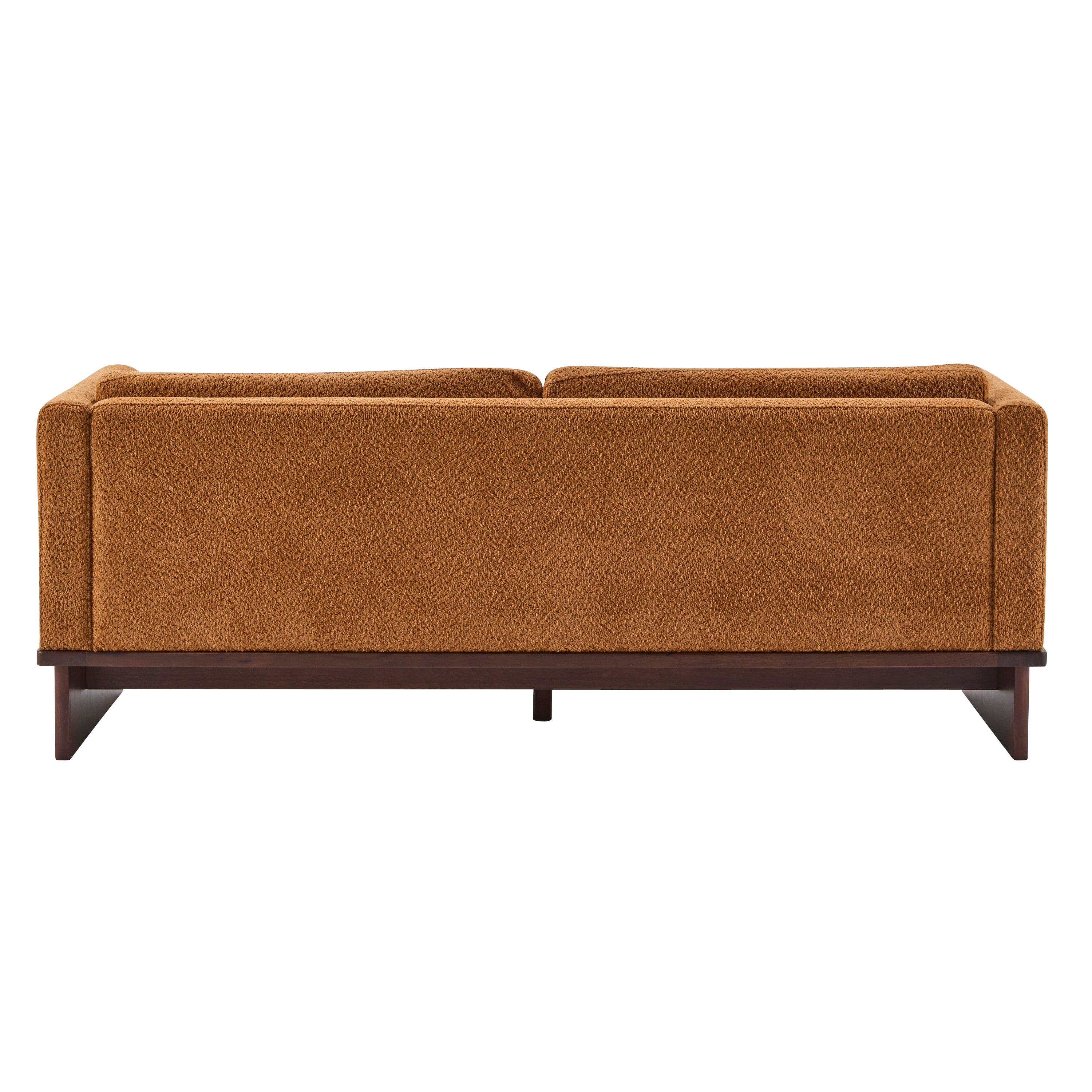 77 in. Square Arm Modern 3 Seater Boucle Sofa