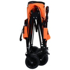3-in-1 Folding Wagon Cart with Bench Seat