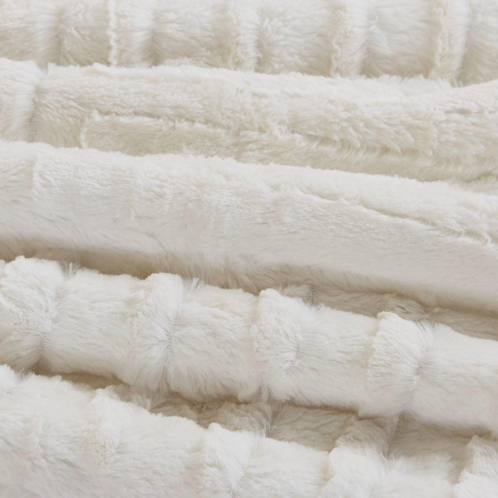 King/Cal King Faux Fur Down Alternative Comforter Mini Set