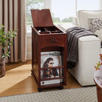 Powered Traditional End Table with Charging Station