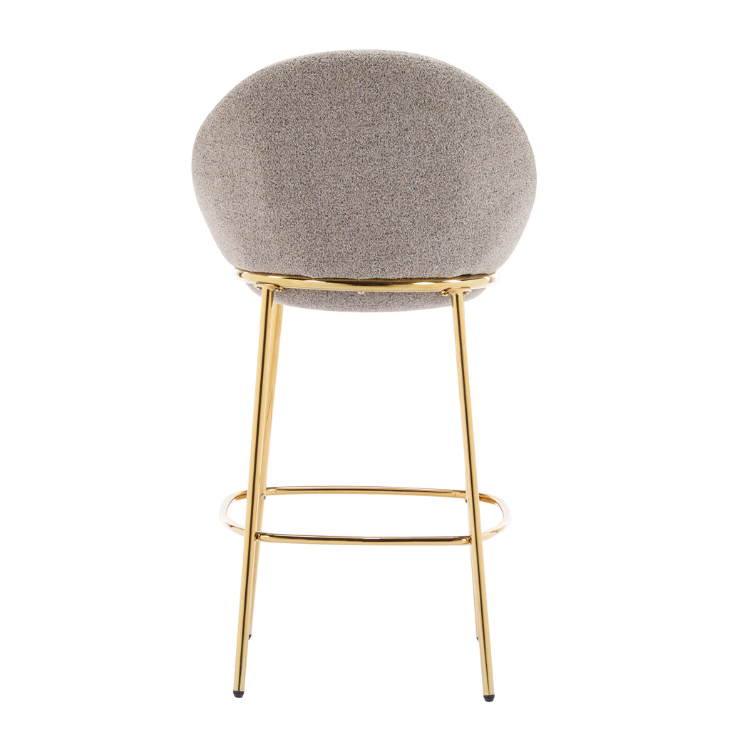 Celano Indoor Metal Upholstered Barstool