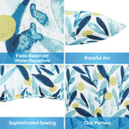 2 Pack Outdoor Pillows - Waterproof & Fade-Resistant
