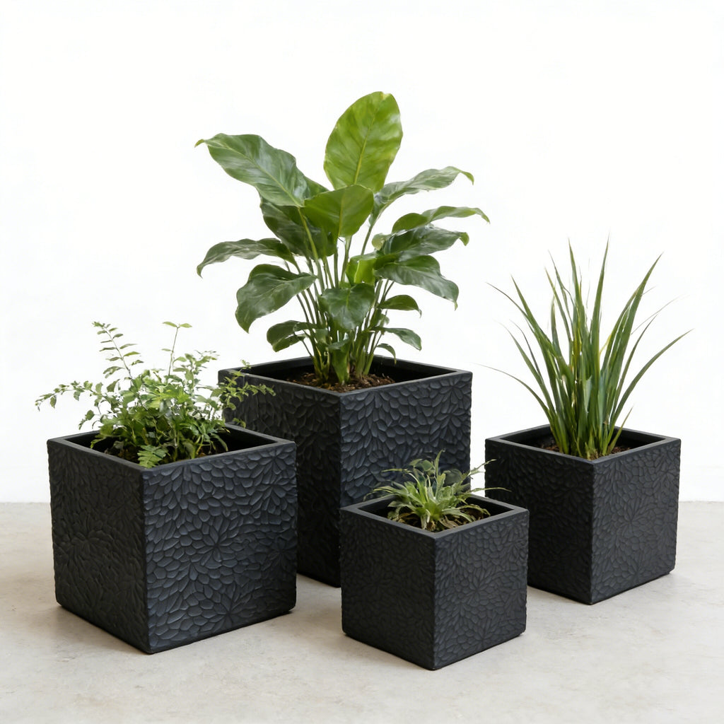 Large Outdoor Indoor Planter Set of 4