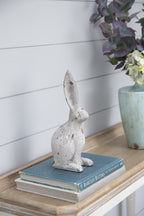 Weathered Cement Rabbit Statue