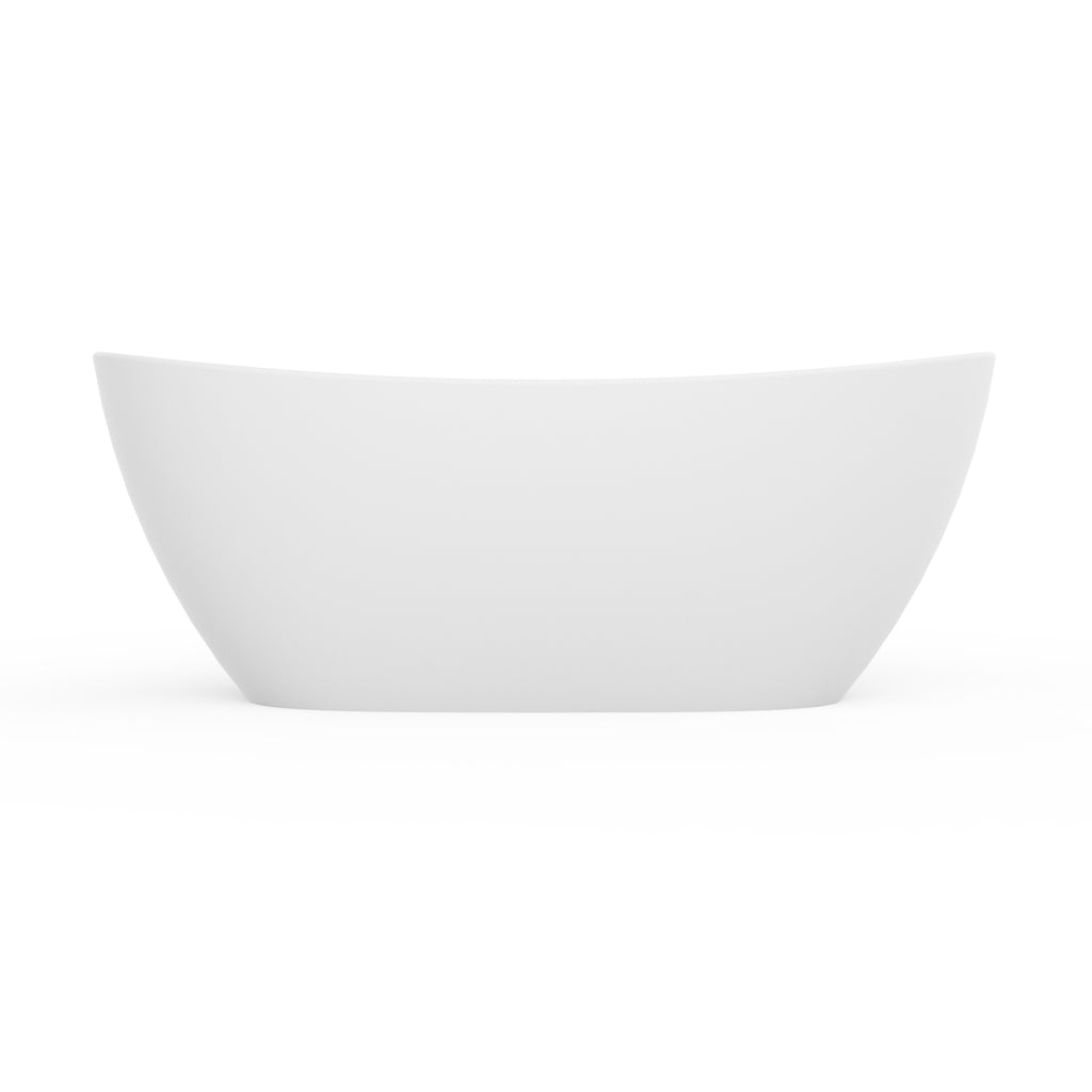 73 Inch Artificial Stone Solid Surface Freestanding Bathtub