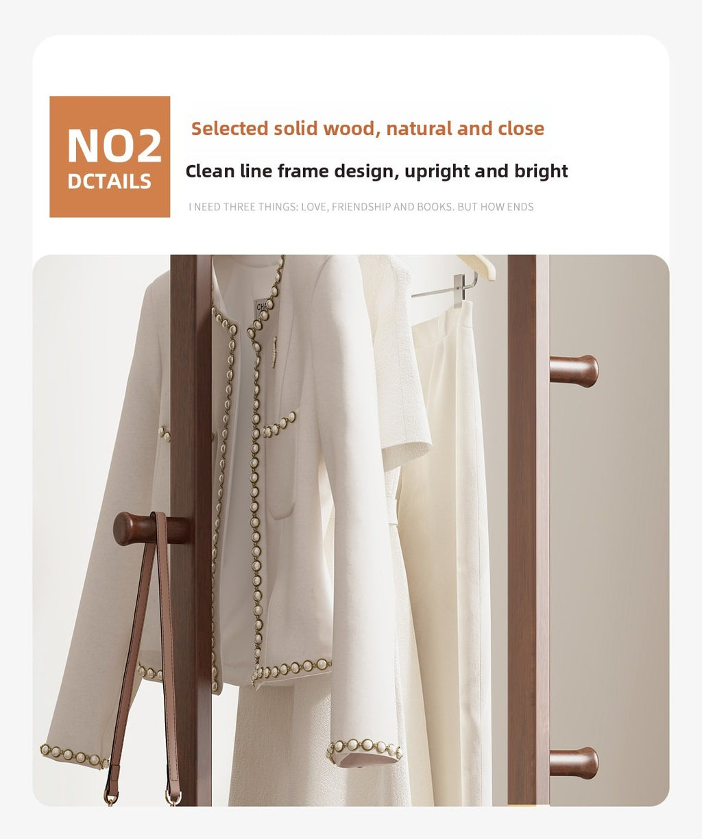 Solid Wood Coat Rack in Walnut