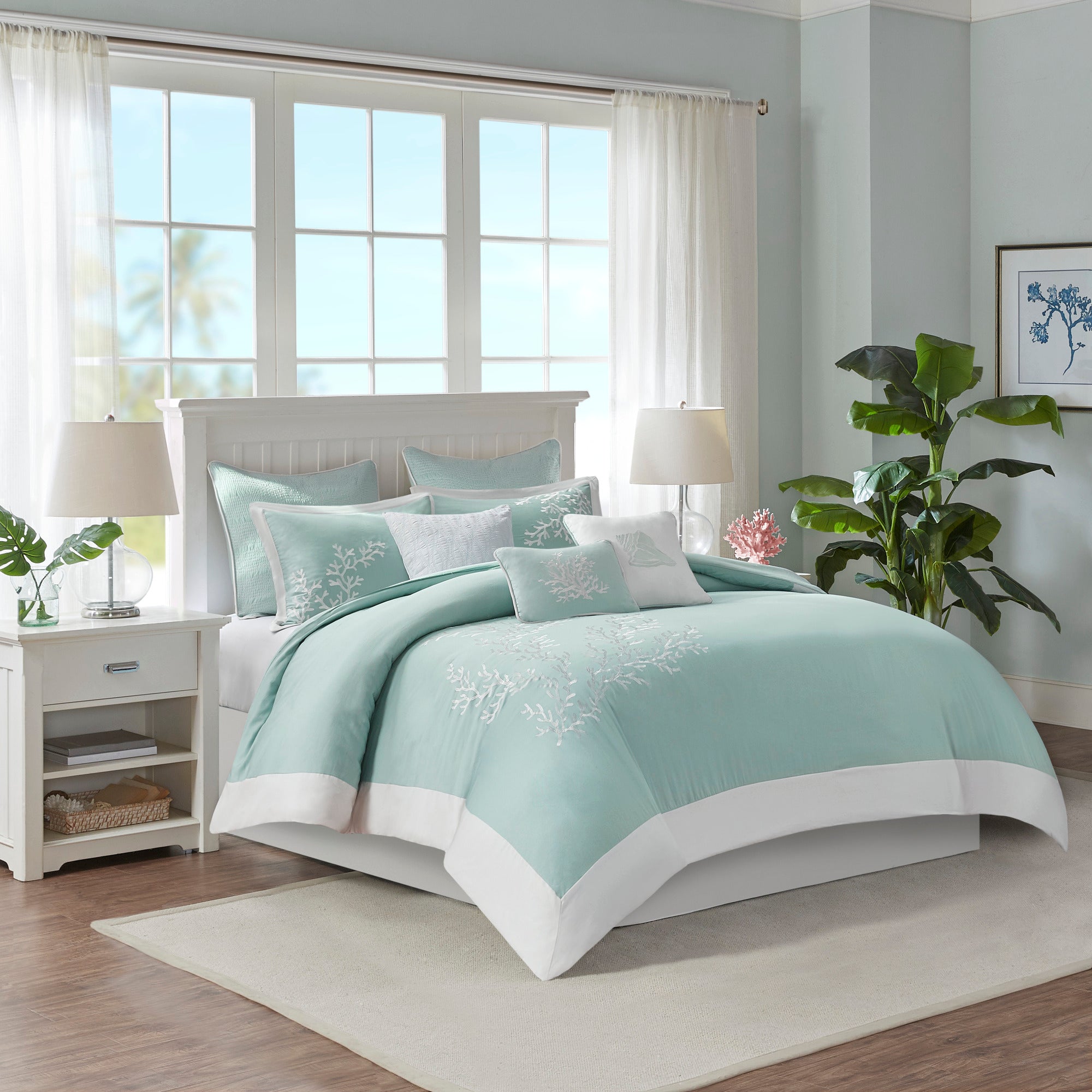 Duvet Cover Mini Set Aqua King/Cal King
