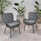 Mccaskill Patio Chair with Cushions (Set of 2)