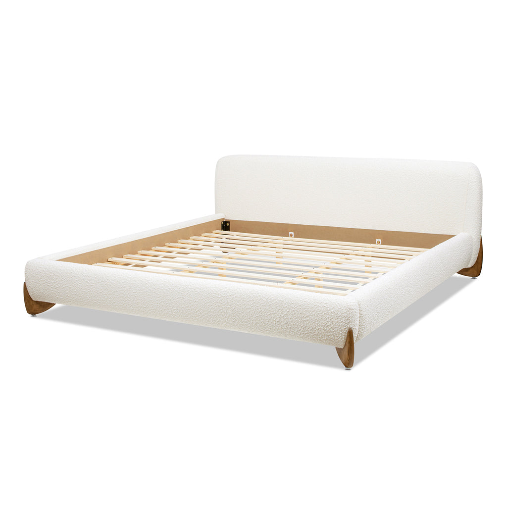 Alpine Puffy Modern Platform Bed, King