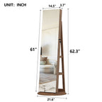 360° Swivel Jewelry Cabinet with Full Length Mirror