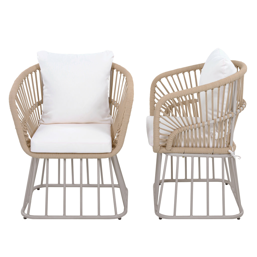 Outdoor Dining Chair MP1 - Teak Finish Wicker