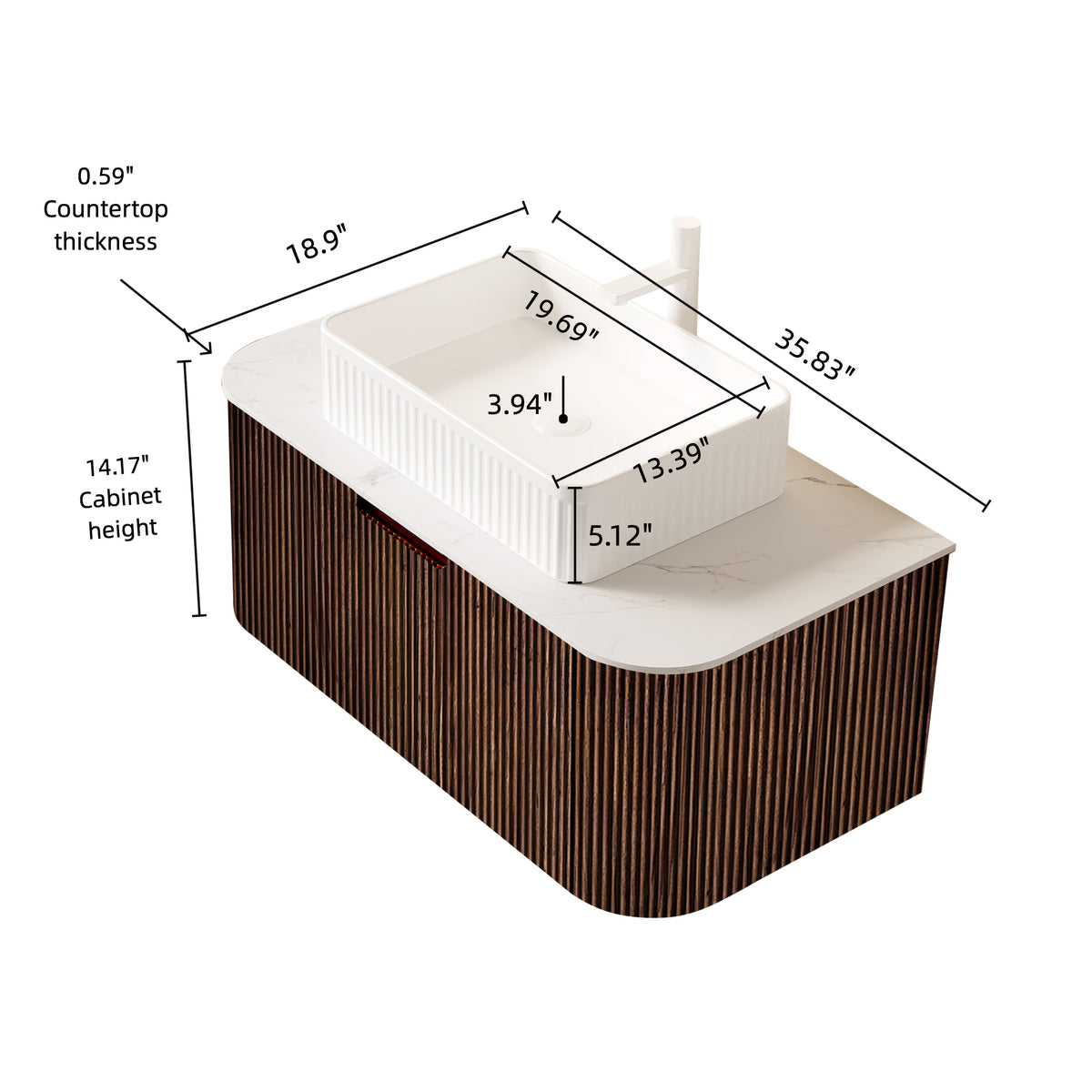 DINA 36" Bathroom Vanity with Sink