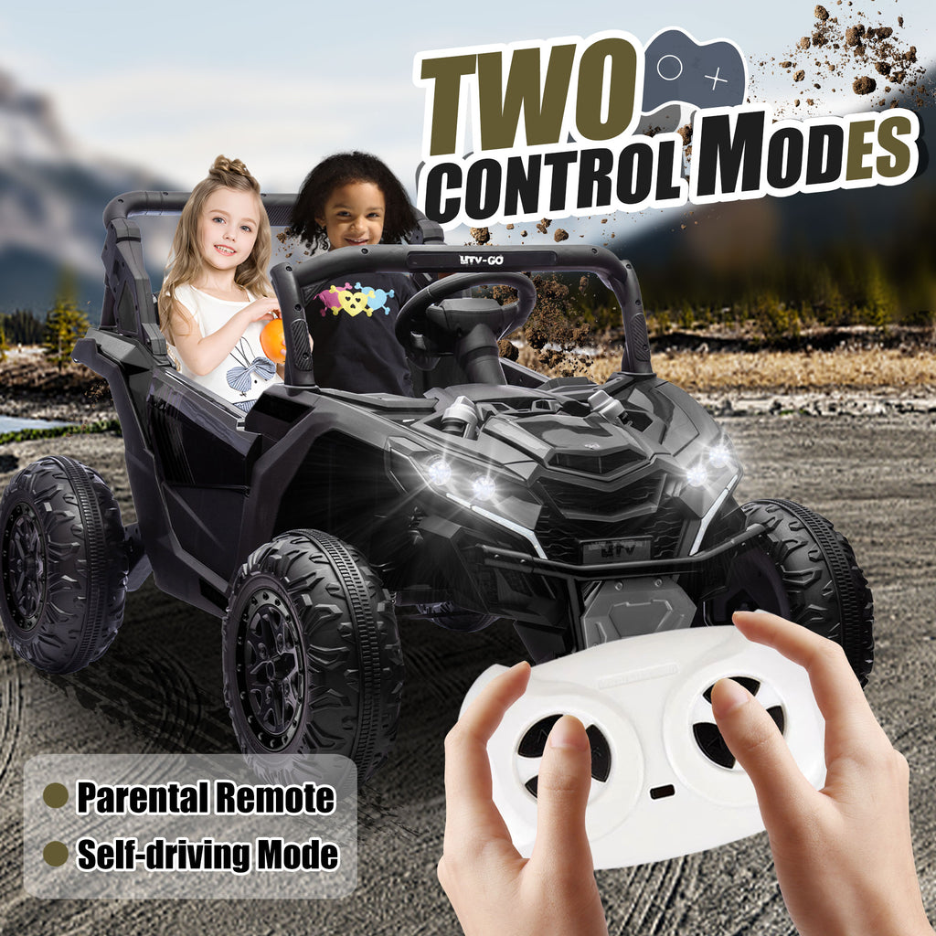 24V Two-Seater Kids Ride On UTV with Remote Control