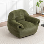 Faux Fur Bean Bag Chair with Back Support