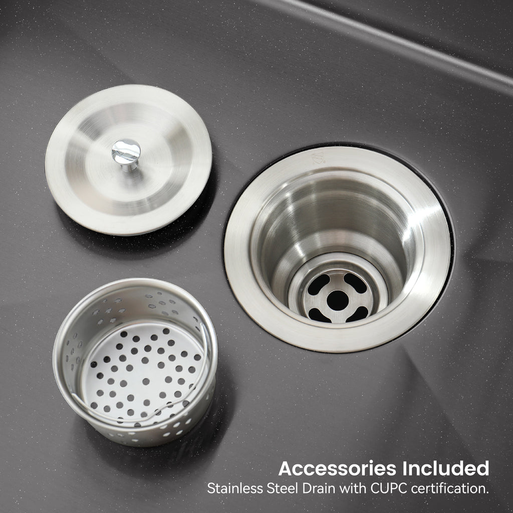 Stainless Steel Kitchen Sink, 23″x19″ Single Bowl, Undermount