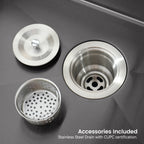 Stainless Steel Kitchen Sink, 23″x19″ Single Bowl, Undermount