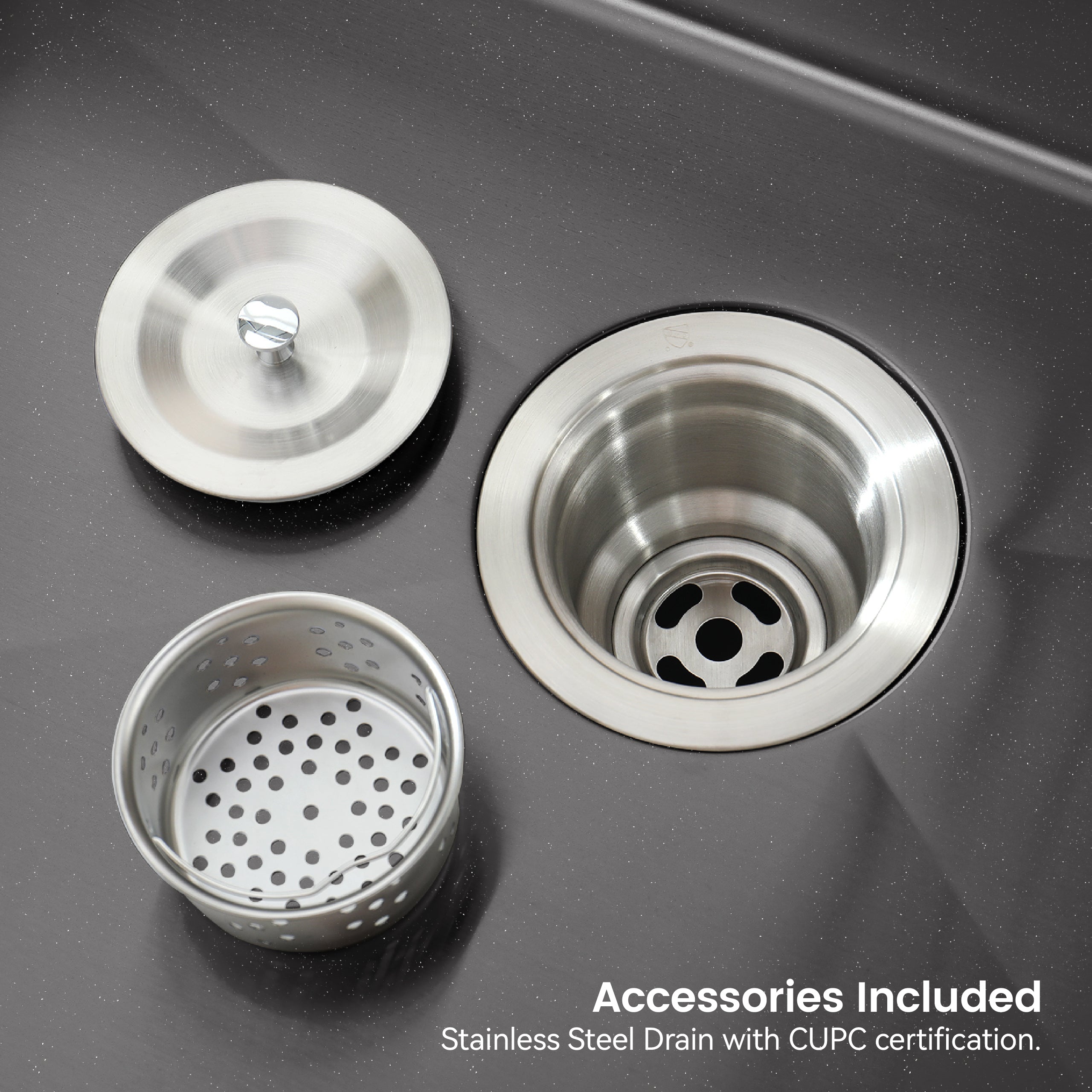 Stainless Steel Kitchen Sink, 23″x19″ Single Bowl, Undermount