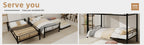 Black Twin Metal Triple Bunk Bed – Space-Saving and Modern