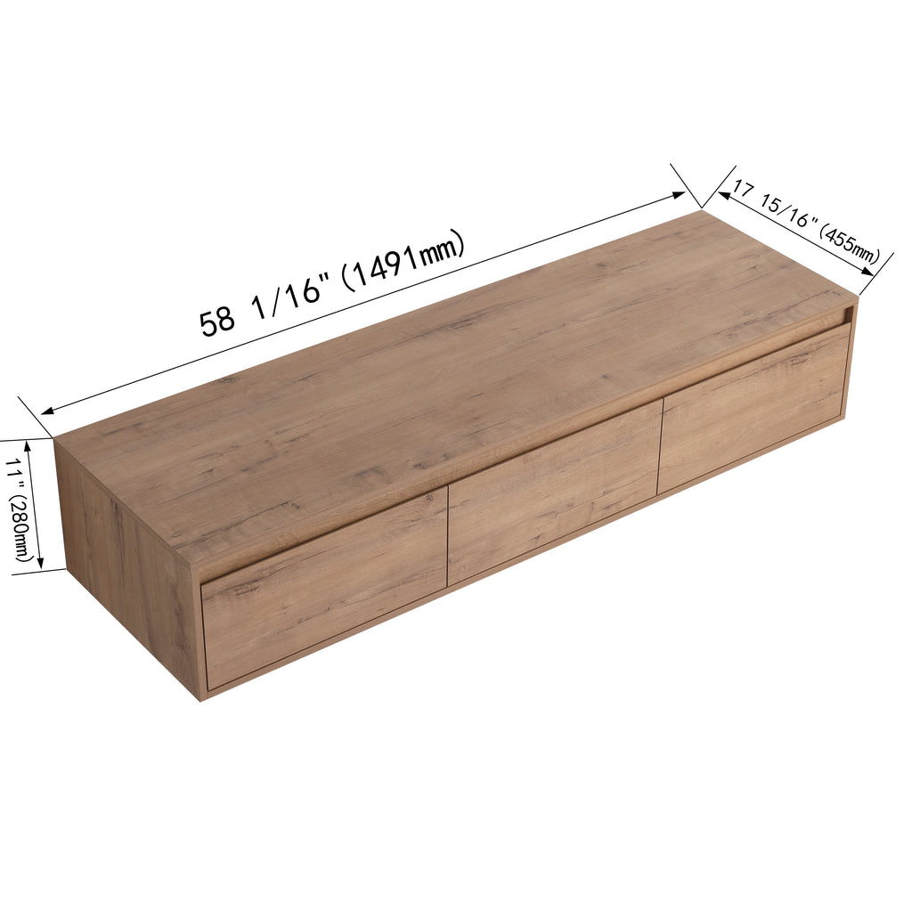 60" Bathroom Cabinet with Soft Close Drawer