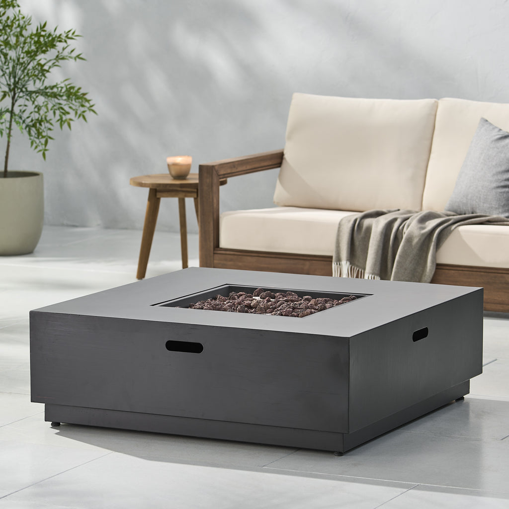 39" Square Iron Fire Pit - 50,000 BTU