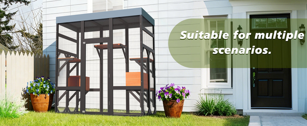 Premium Solid Wood Pet Enclosure