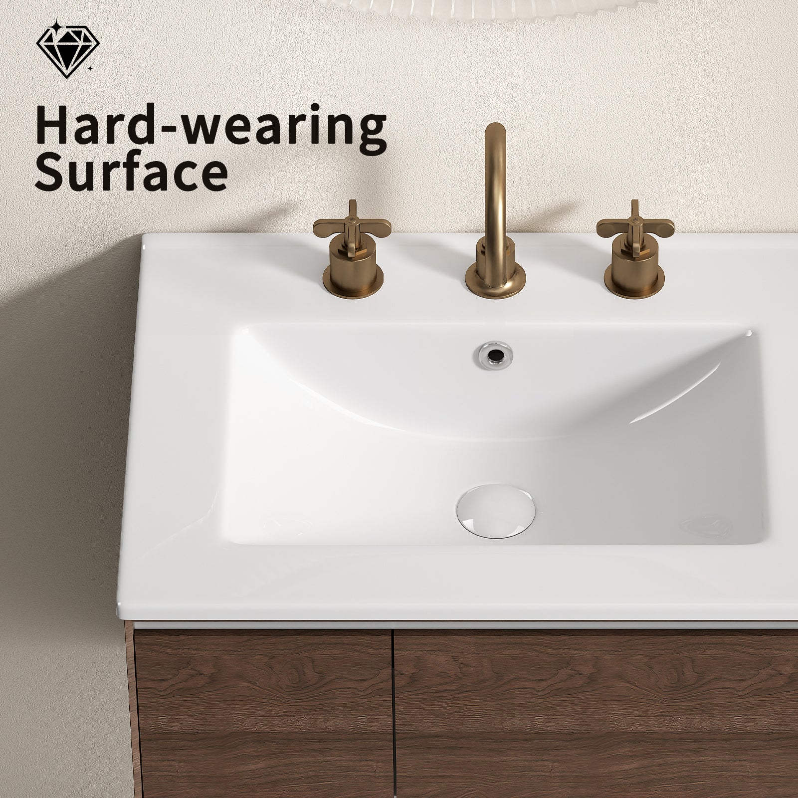 24 Inch Bathroom Vessel Sink - Glossy White