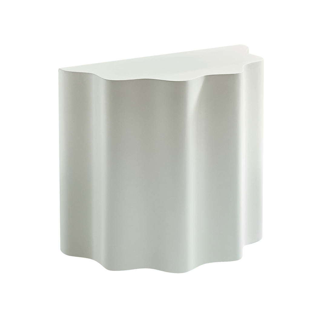 2PCS Set Side Table with Wavy Edges Design
