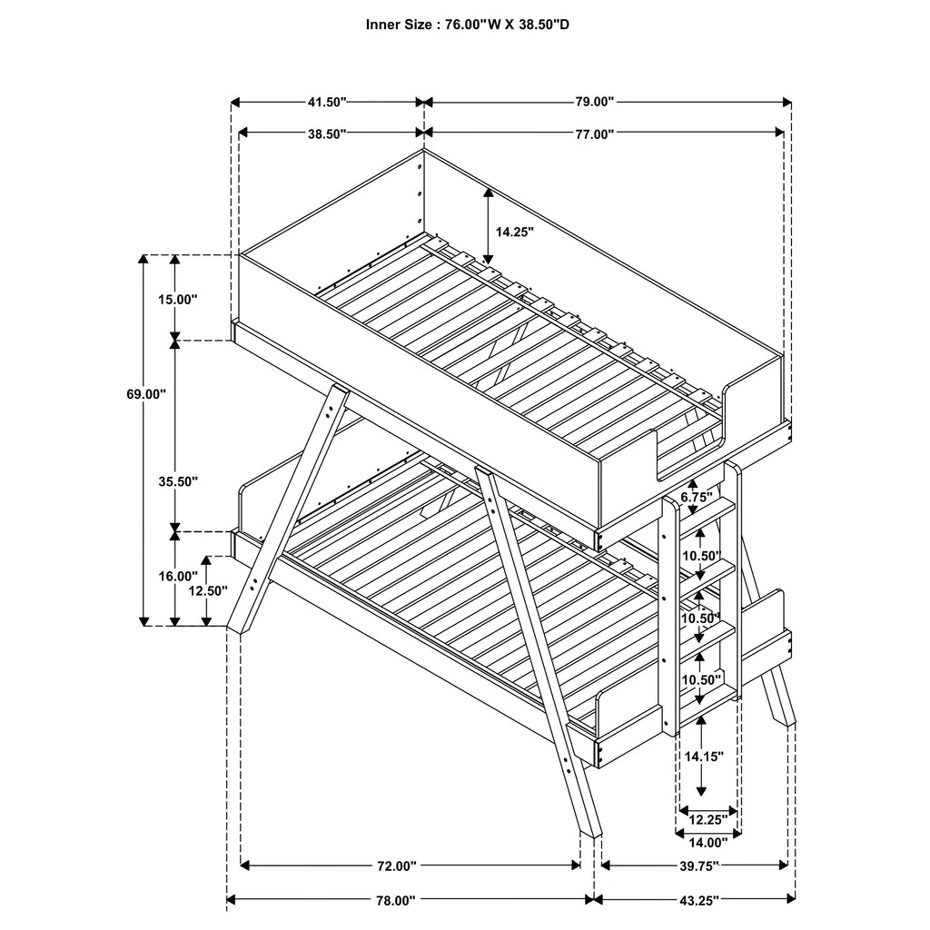 Hicks Twin Over Twin Bunk Bed