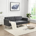Convertible Sofa Bed in Dark Linen