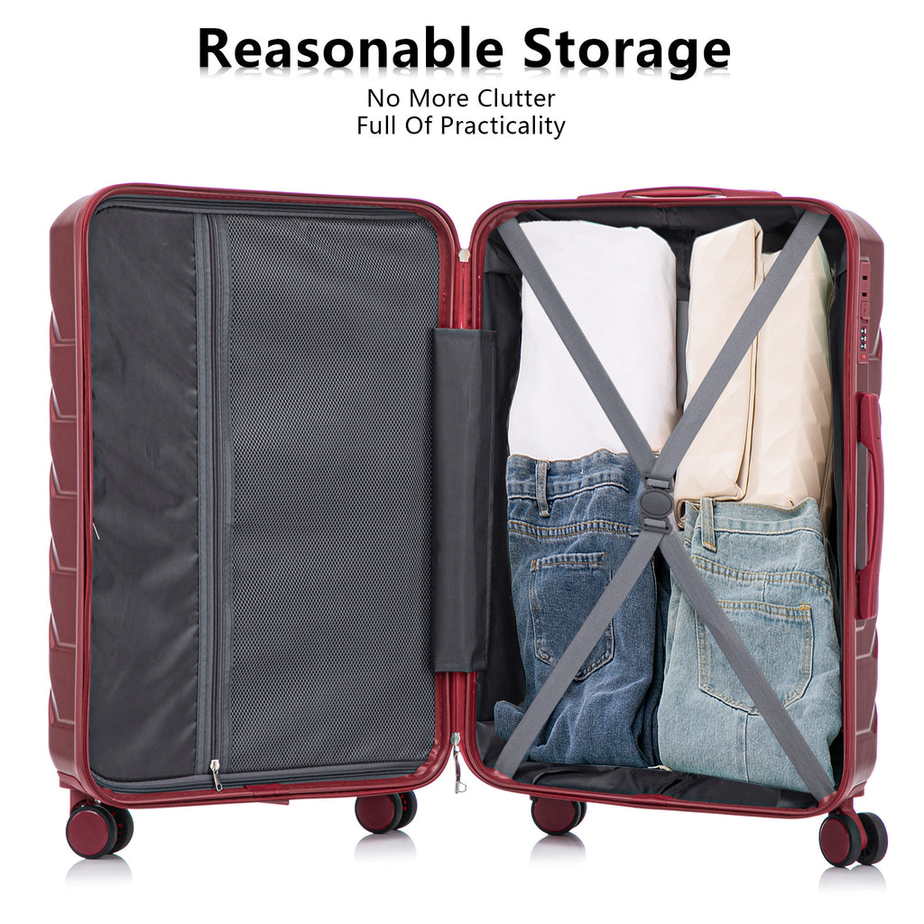 3-Piece ABS Spinner Wheel Luggage Set