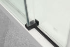 Black 1/4 Inch 6mm Glass Shower Doors