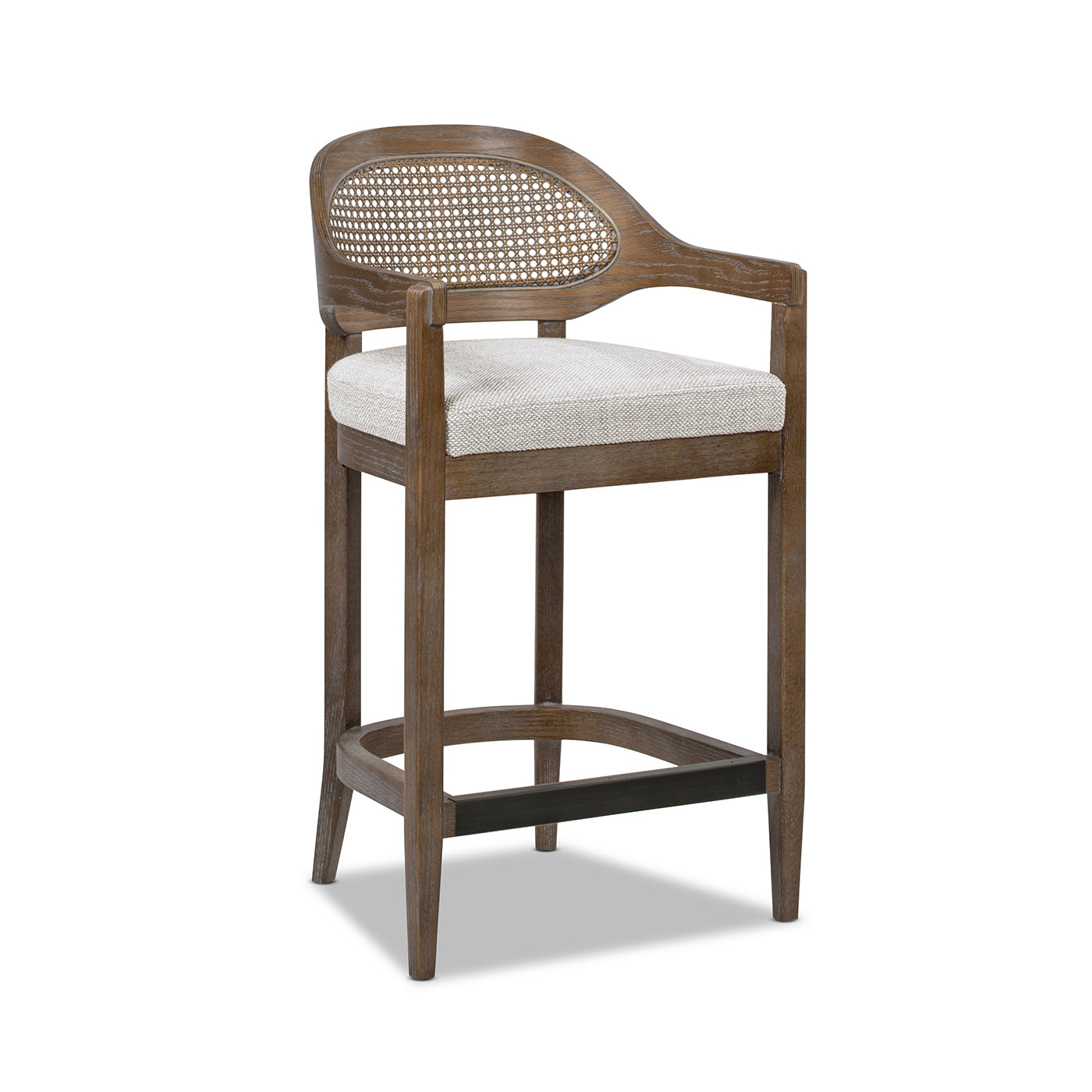 Americana Mid-Century Modern 26" Cane Back Counter Stool