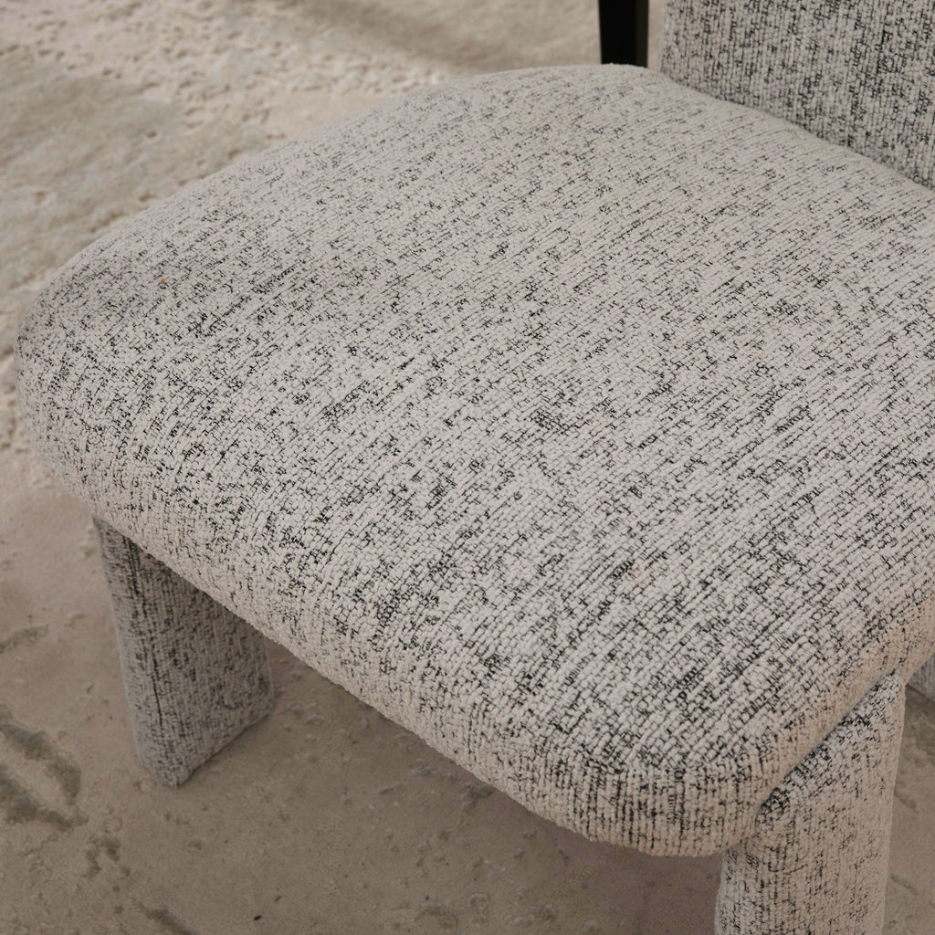 Modern Upholstered Chenille Dining Chair Set of 4