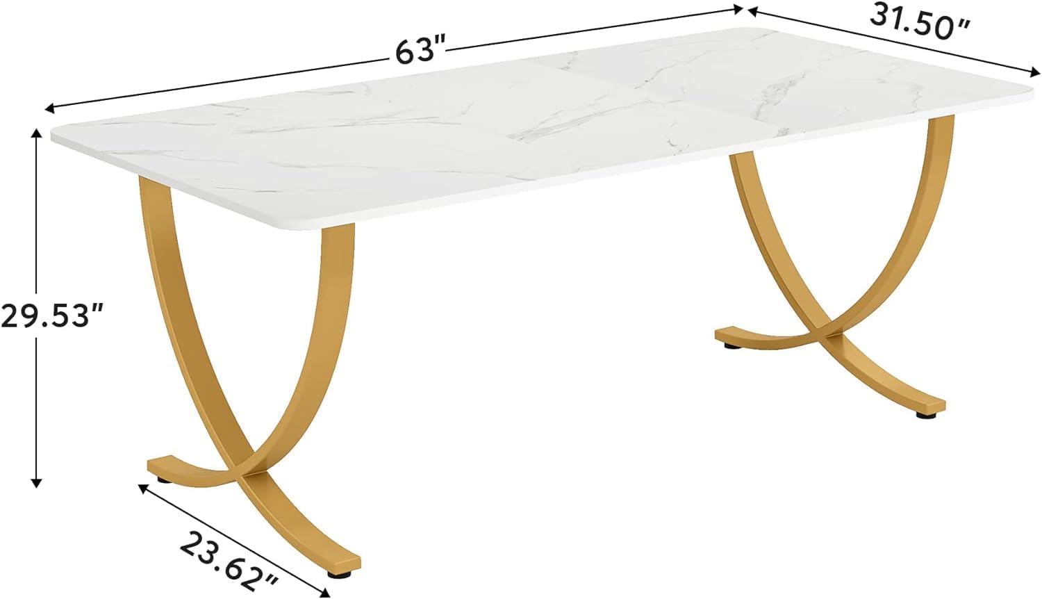 63" Executive Office Desk – Modern