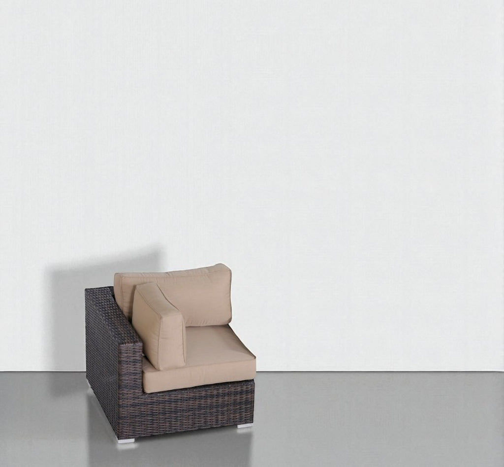33" Wide Corner Wedge with Cushions – Fully Assembled Outdoor Sectional Piece