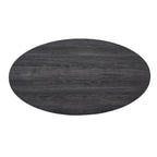 Anze Contemporary Oval Wood Shelf 3-Piece Coffee Table Set