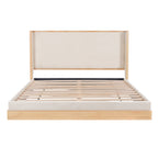 Mid-Century Modern Wood Bed Frame