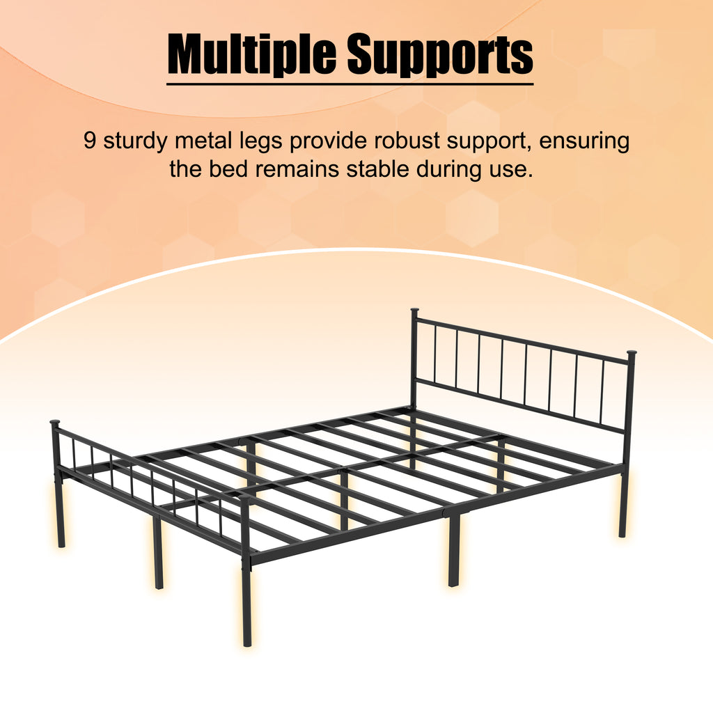 Queen Size Bed Frame With Headboard & Footboard