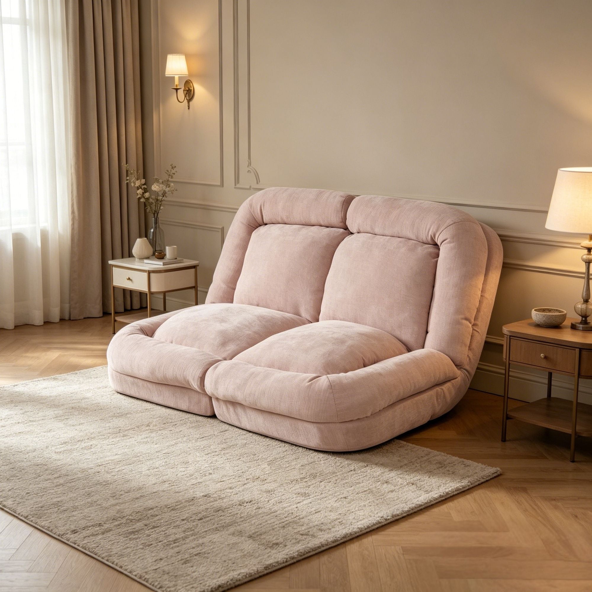 Convertible Fold-Out Double Sofa Bed