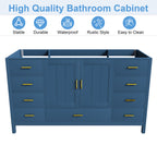 60" Bathroom Vanity Base Cabinet with 2 Soft-Close Double Doors