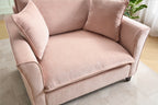 46.3" Oversized Armchair in Chenille Fabric