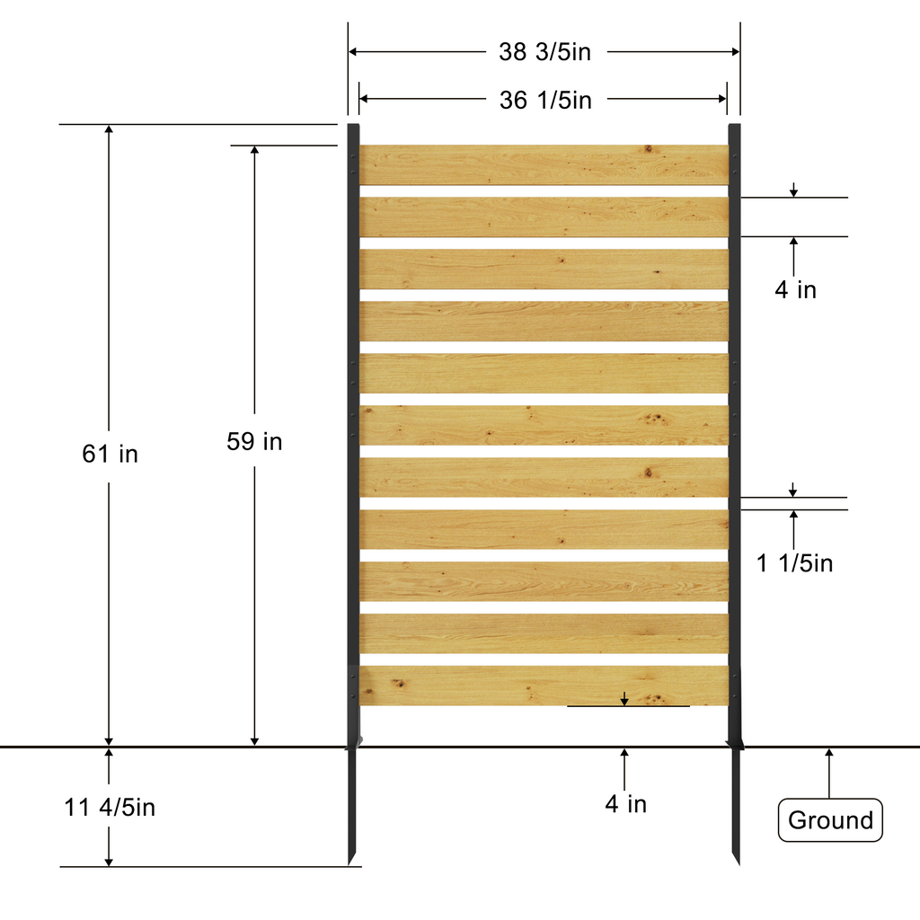 Goodyo Cedar Wood Privacy Screen