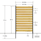 Goodyo Cedar Wood Privacy Screen