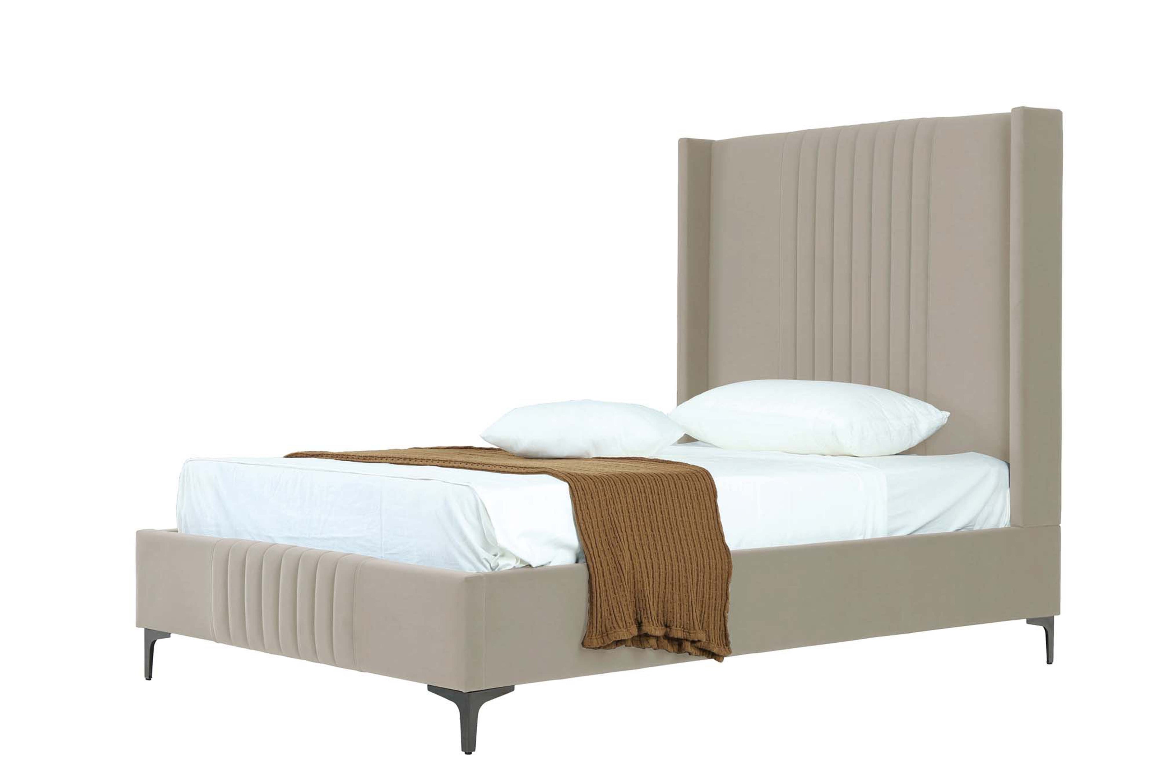 Promenade Upholstered Velvet 48" Bed in Rustic