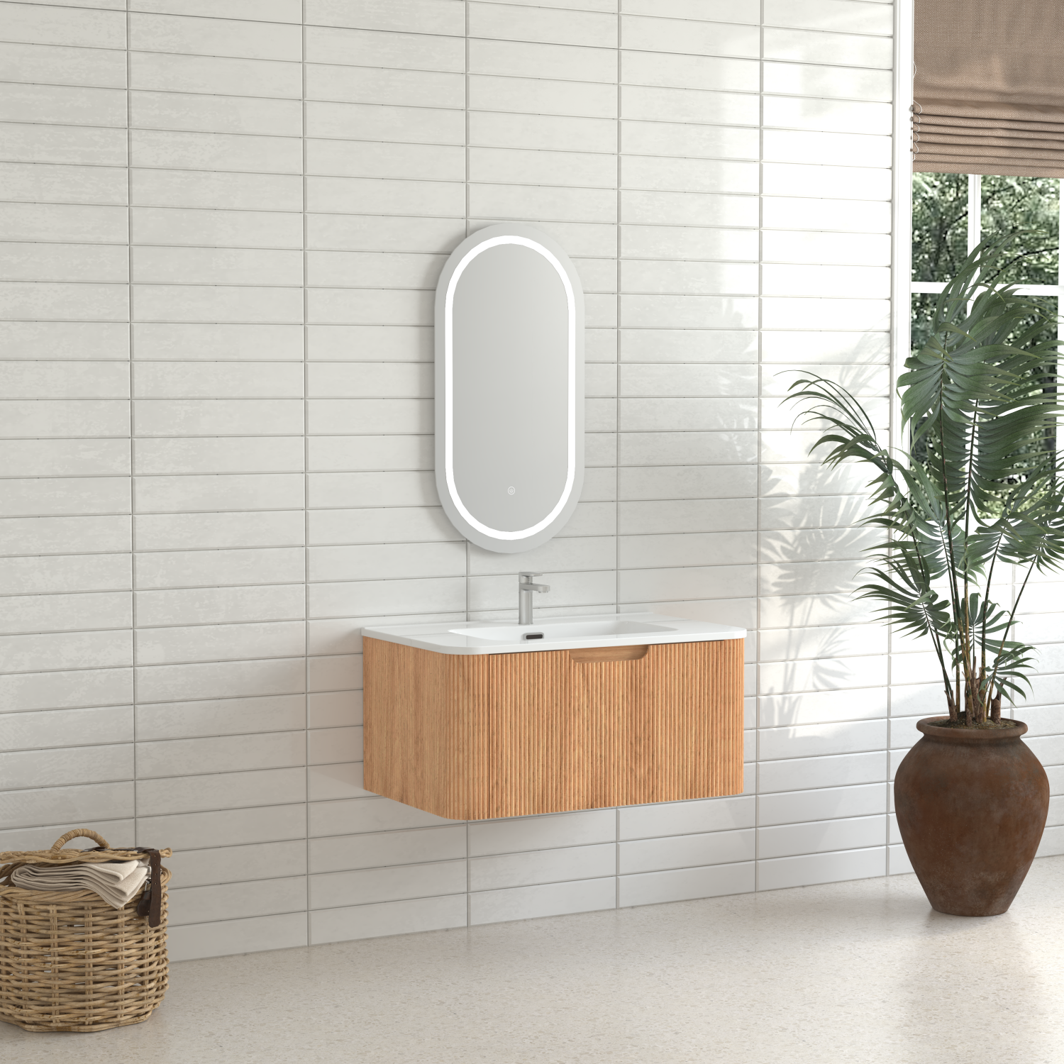 30" Modern Floating Bathroom Vanity