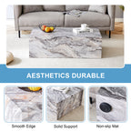 Grey Stone Pattern Coffee Table