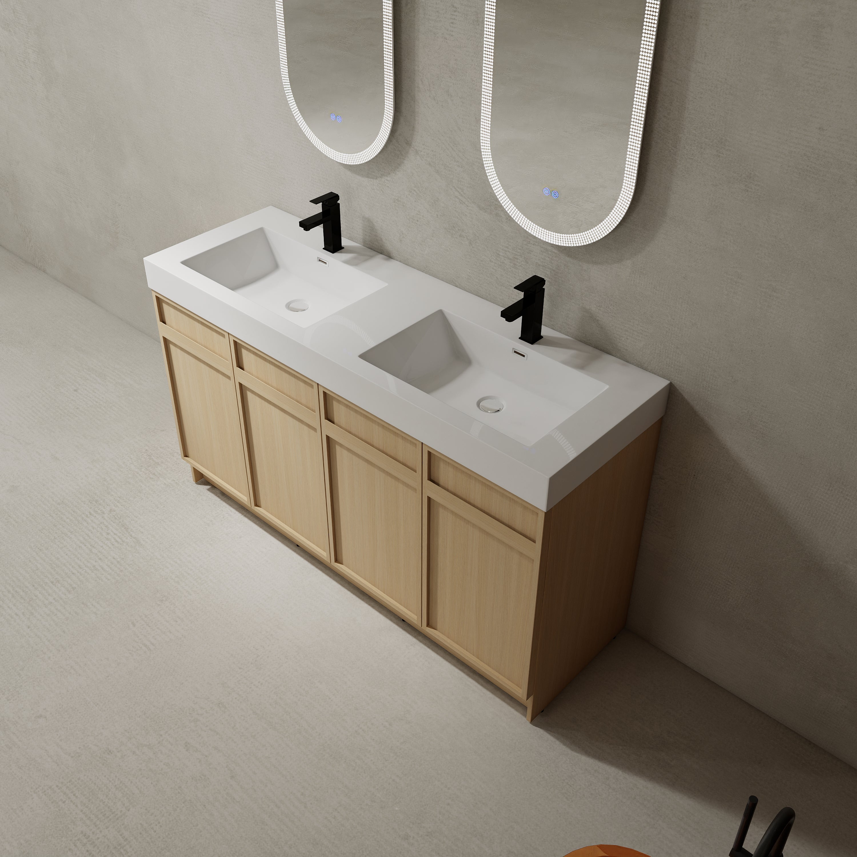 60" Freestanding Bathroom Vanity