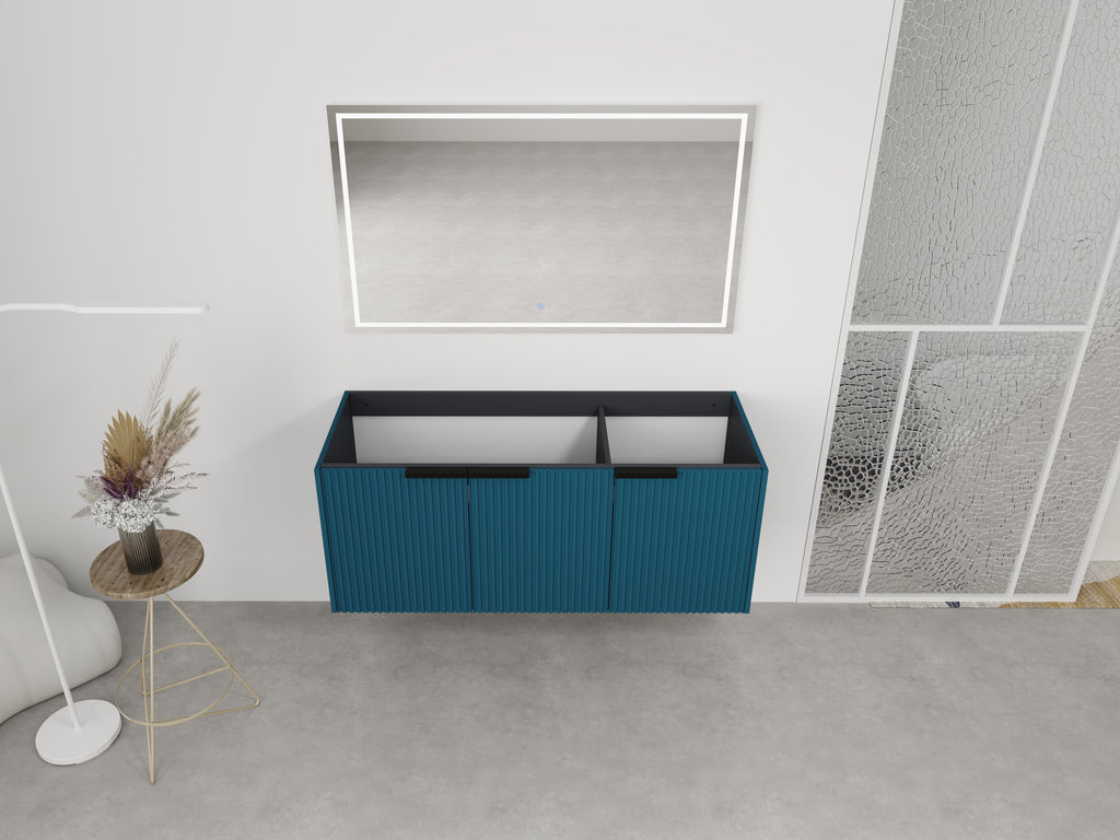 48" Wall Mounted Bathroom Vanity & 3 Soft-Close Doors